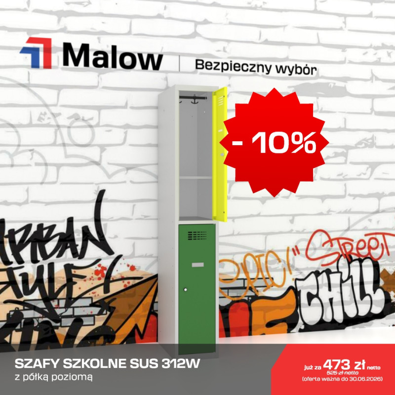 Szafka do szatni uczniowskich SUS 312W Malow